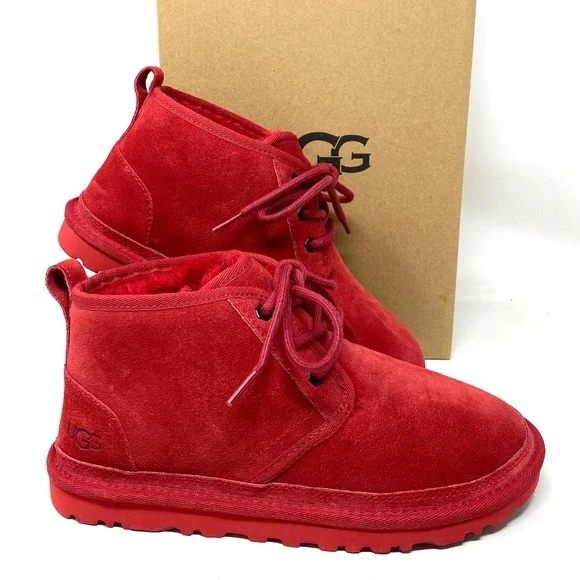 Uggpure Womens Ugg Neumel Boot Red UGG Neumel Red Suede Sheepskin